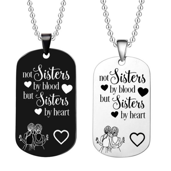pendant necklaces lettering key chains engraved not sisters by blood but heart keyring friend sister gift jewelry, Silver
pendant necklaces lettering key chains engraved not sisters by blood but heart keyring friend sister gift jewelry, Silver