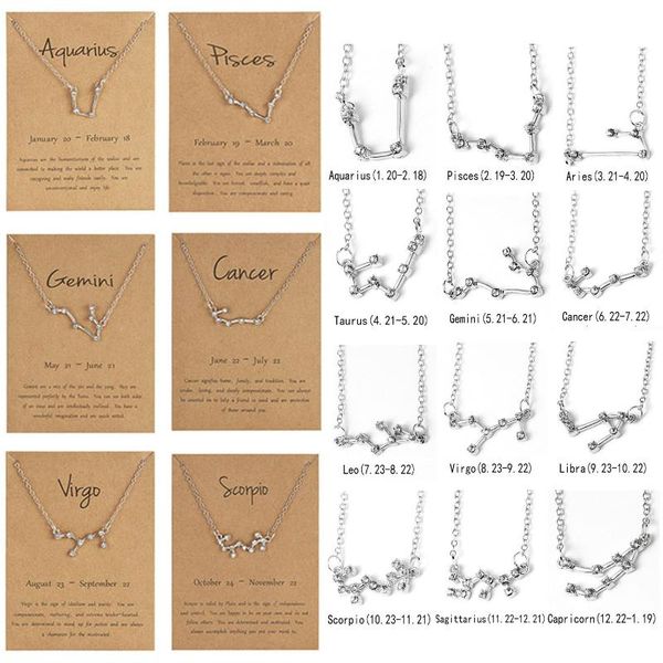 trendy shiny crystal star zodiac sign 12 constellation pendent necklaces female elegant silver color choker jewelry chains
trendy shiny crystal star zodiac sign 12 constellation pendent necklaces female elegant silver color choker jewelry chains