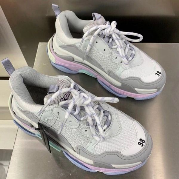 fashion men's and women's triple s casual shoes crystal paris b shoes leather stitching retro sports and leisure platform shoes, Black;white
fashion men's and women's triple s casual shoes crystal paris b shoes leather stitching retro sports and leisure platform shoes, Black;white
