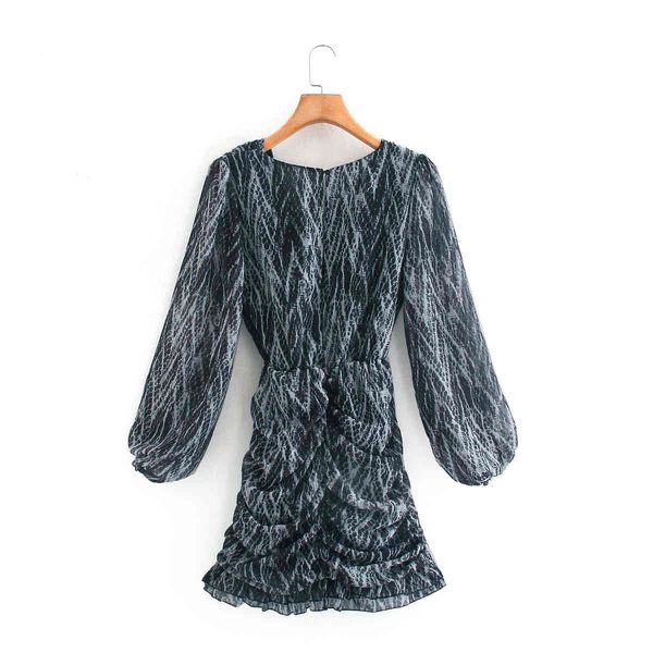 print vintage designer clothing a line long sleeve quarter women's dresses fashion show thin v-neck snake ruffle, Black;gray
print vintage designer clothing a line long sleeve quarter women's dresses fashion show thin v-neck snake ruffle, Black;gray