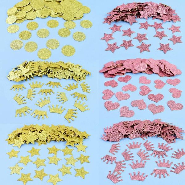 party decoration 100pcs gold pink sparkle confetti crown star heart round paper for wedding birthday diy table supplies
party decoration 100pcs gold pink sparkle confetti crown star heart round paper for wedding birthday diy table supplies