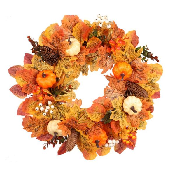 artificial pumpkin wreath thanksgiving decorations simulated garland with berries home door hanging ornament decorative flowers & wreaths
artificial pumpkin wreath thanksgiving decorations simulated garland with berries home door hanging ornament decorative flowers & wreaths
