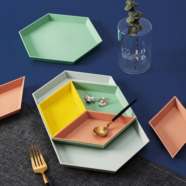 kitchen storage & organization dessert tray plastic geometric fruit plate colorful simple home decorations 4pcs/set
kitchen storage & organization dessert tray plastic geometric fruit plate colorful simple home decorations 4pcs/set