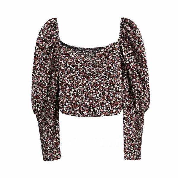 spring women floral print square collar short blouse female nine quarter sleeve shirt casual lady blusas s8392 210430, White
spring women floral print square collar short blouse female nine quarter sleeve shirt casual lady blusas s8392 210430, White