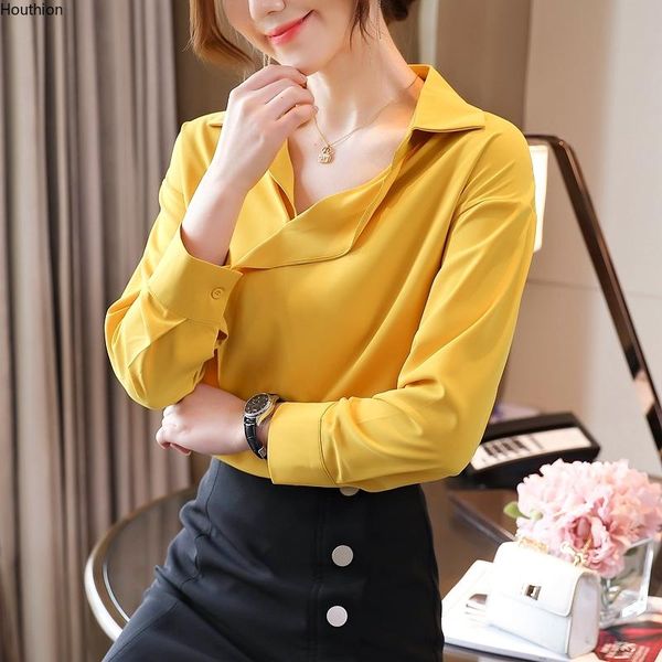 women's blouses & shirts houthion silk long sleeve casual solid shirt clothing office fashion chiffon blouse lady, White
women's blouses & shirts houthion silk long sleeve casual solid shirt clothing office fashion chiffon blouse lady, White
