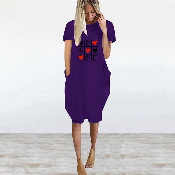 valentines day love print womens dress short sleeve casual loose pocket round neck, Black;gray
valentines day love print womens dress short sleeve casual loose pocket round neck, Black;gray