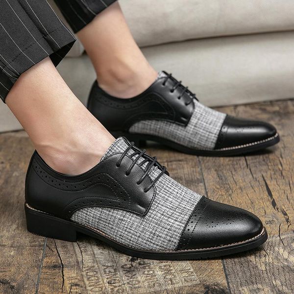 dress shoes plus size 47 men casual man leather shoe lace up formal soft british style wedding office ly, Black
dress shoes plus size 47 men casual man leather shoe lace up formal soft british style wedding office ly, Black
