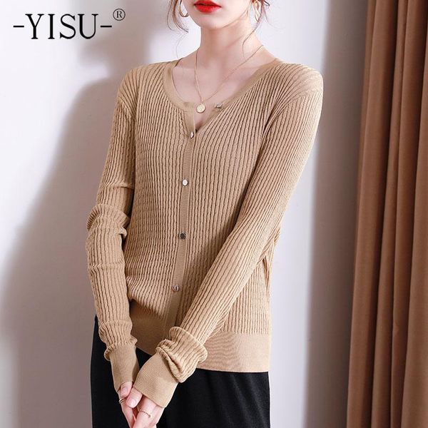 women's knits & tees yisu 2021 spring simple women all-match ice cardigan solid color v-neck coat long sleeve casual female loose fashi, White
women's knits & tees yisu 2021 spring simple women all-match ice cardigan solid color v-neck coat long sleeve casual female loose fashi, White