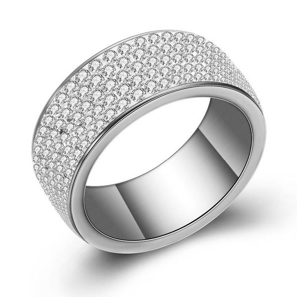 wedding rings 5-row transparent crystal jewelry fashion stainless steel engagement ring, Slivery;golden
wedding rings 5-row transparent crystal jewelry fashion stainless steel engagement ring, Slivery;golden