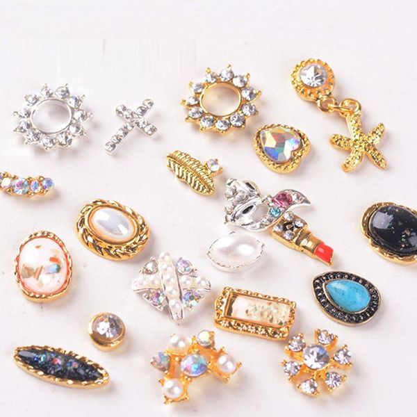 pieces japanese nail art zircon crystal manicure accessories 3d metal diy diamond charms decorations, Silver;gold
pieces japanese nail art zircon crystal manicure accessories 3d metal diy diamond charms decorations, Silver;gold