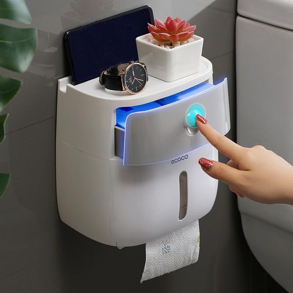 toilet paper holder with shelf double layer waterproof for bathroom towel wall mounted roll holders
toilet paper holder with shelf double layer waterproof for bathroom towel wall mounted roll holders
