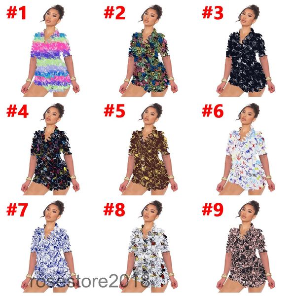 women tracksuits two pieces set designer outfits slim casual pattern printed short sleeve pajamas home wear sportwear 6798, Gray
women tracksuits two pieces set designer outfits slim casual pattern printed short sleeve pajamas home wear sportwear 6798, Gray