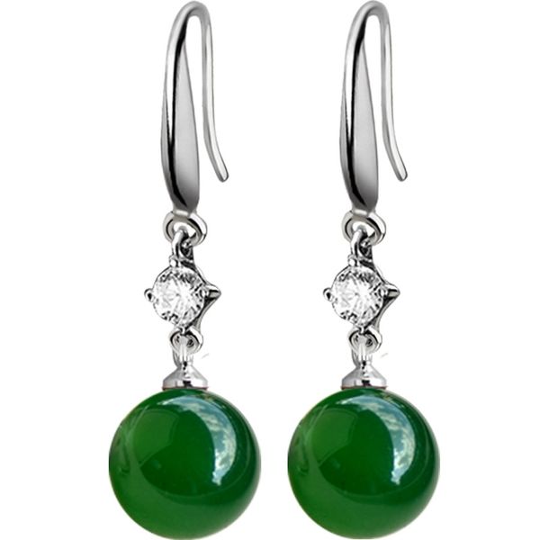national style natural green agate earrings inlaid with zircon green chalcedony long earrings give mother gift jewelry, Black
national style natural green agate earrings inlaid with zircon green chalcedony long earrings give mother gift jewelry, Black