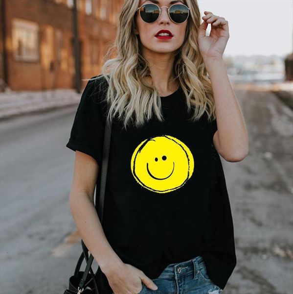 yellow smile face print women t shirt short sleeve o neck loose ladies summer tee camisetas mujer, White
yellow smile face print women t shirt short sleeve o neck loose ladies summer tee camisetas mujer, White