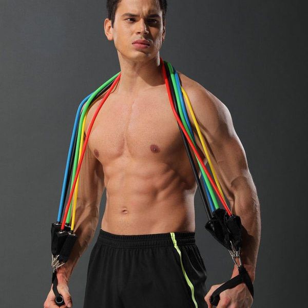 resistance bands 11pcs/set elastic rubber tubes fitness expander band stretch pull rope sports workout exercise gym equipment
resistance bands 11pcs/set elastic rubber tubes fitness expander band stretch pull rope sports workout exercise gym equipment