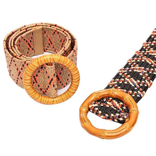 belts vintage boho braided waist belt summer round wooden buckle female fake straw wide for women, Black;brown
belts vintage boho braided waist belt summer round wooden buckle female fake straw wide for women, Black;brown