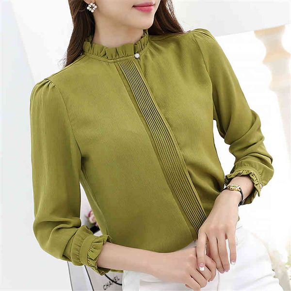chiffon solid shirt stand collar plus size casual fashion blouse long sleeve slim women shirts 56c 30 210415, White
chiffon solid shirt stand collar plus size casual fashion blouse long sleeve slim women shirts 56c 30 210415, White