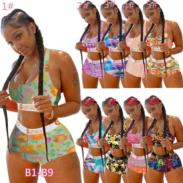 women swimwear ethika designer sleeveless vest shorts two piece sets swimsuits pattern printed bikini swimming xs-xl, White
women swimwear ethika designer sleeveless vest shorts two piece sets swimsuits pattern printed bikini swimming xs-xl, White