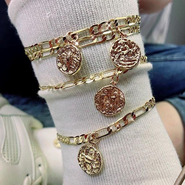 anklets 2pcs/set trendy 12 constellations coin for women gold color chain anklet summer beach sandals leg foot jewelry, Red;blue
anklets 2pcs/set trendy 12 constellations coin for women gold color chain anklet summer beach sandals leg foot jewelry, Red;blue