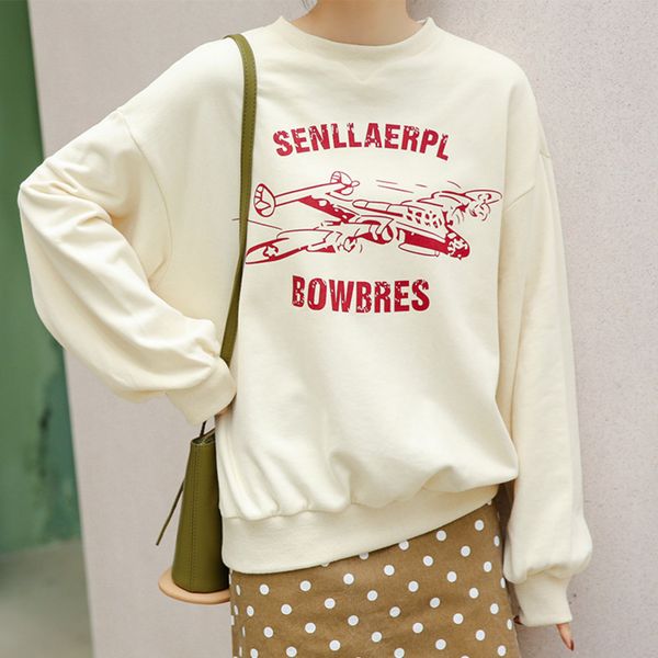 comelletter embroidery women sweatshirt loose harajuku oversize sweatshirt pullovers spring autumn hoody 210515, Black
comelletter embroidery women sweatshirt loose harajuku oversize sweatshirt pullovers spring autumn hoody 210515, Black