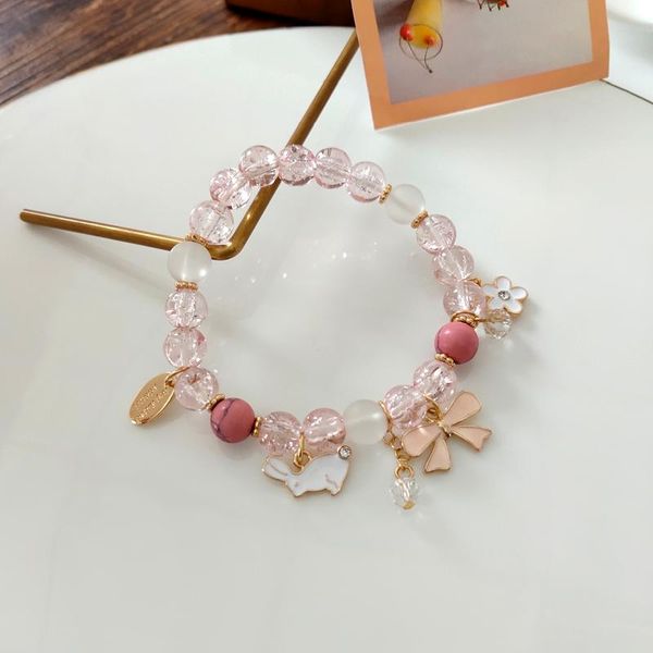 charm bracelets korean transparent pink stretch ball bracelet student girlfriends bow fairy, Golden;silver
charm bracelets korean transparent pink stretch ball bracelet student girlfriends bow fairy, Golden;silver