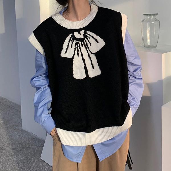 women's sweaters cmaz 2021 autumn winte sweater women knitted pullover korean style cardigan soft warm pull thick outwear, White;black 
women's sweaters cmaz 2021 autumn winte sweater women knitted pullover korean style cardigan soft warm pull thick outwear, White;black