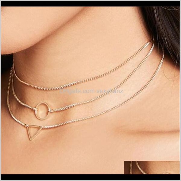 chokers necklaces & pendants jewelry drop delivery 2021 multi-layer chain for women golden/sier color round circle triangle pendant necklace, Golden;silver
chokers necklaces & pendants jewelry drop delivery 2021 multi-layer chain for women golden/sier color round circle triangle pendant necklace, Golden;silver