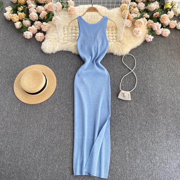 casual dresses singreiny hollow backless knitted dress women sleeveless elastic slim tank summer korean bodycon split long sundress, Black;gray
casual dresses singreiny hollow backless knitted dress women sleeveless elastic slim tank summer korean bodycon split long sundress, Black;gray