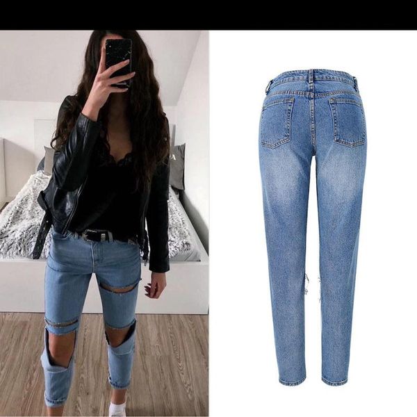 women's jeans 2022 straight leg pants vintage high waist woman boyfriends pantalones de mujer broken hole mom, Blue
women's jeans 2022 straight leg pants vintage high waist woman boyfriends pantalones de mujer broken hole mom, Blue