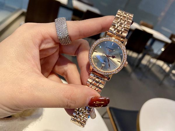 gold watch casual women watches diamond case fashion dress designer stainless steel strap quartz movement montre bracelet reloj de pulsera, Slivery;brown
gold watch casual women watches diamond case fashion dress designer stainless steel strap quartz movement montre bracelet reloj de pulsera, Slivery;brown