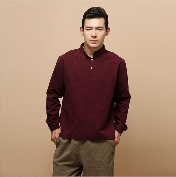 autumn fashion cotton linen casual men's shirt long sleeve shirts loose men, White;black
autumn fashion cotton linen casual men's shirt long sleeve shirts loose men, White;black