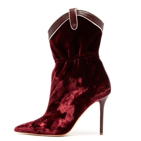 boots fashion women pointed toe velvet ankle wine red high heels botines mujer 2021 winter shoes zapatos de, Black
boots fashion women pointed toe velvet ankle wine red high heels botines mujer 2021 winter shoes zapatos de, Black