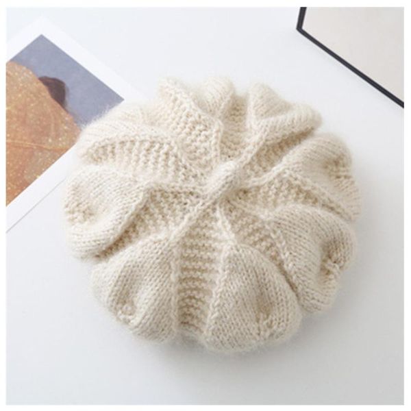berets winter women girl handmade petal knitted beanie hat fllower warm knit skull cap for, Blue;gray
berets winter women girl handmade petal knitted beanie hat fllower warm knit skull cap for, Blue;gray
