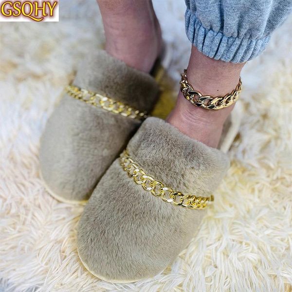 woman winter plush slippers ladies metal chain fashion warm slipper women's indoor shoes flat home shoe female footwear, Black
woman winter plush slippers ladies metal chain fashion warm slipper women's indoor shoes flat home shoe female footwear, Black