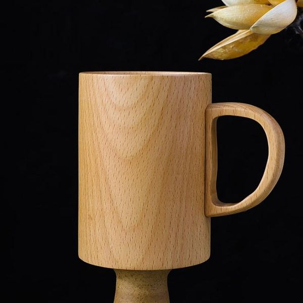 mugs 1pc beech japanese creative wooden beer milk cup coffee mug with solid wood handle handmade drinkware
mugs 1pc beech japanese creative wooden beer milk cup coffee mug with solid wood handle handmade drinkware