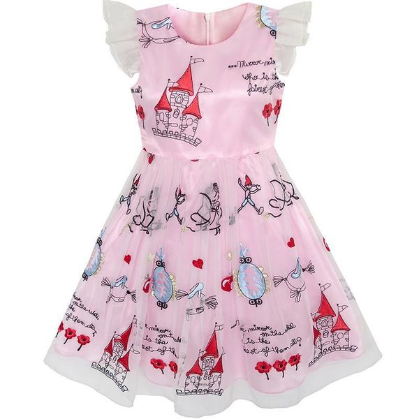girl's dresses girls dress pink cartoon castle princess party tulle 2021 summer wedding children clothes size 4-12 carnival, Red;yellow
girl's dresses girls dress pink cartoon castle princess party tulle 2021 summer wedding children clothes size 4-12 carnival, Red;yellow