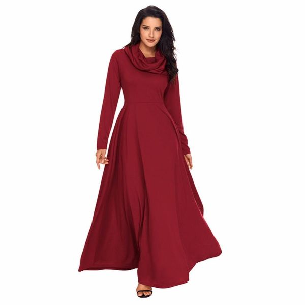 casual dresses europe and the united states maxi dress pile heap collar long sleeve high waist women's large size solid color, Black;gray
casual dresses europe and the united states maxi dress pile heap collar long sleeve high waist women's large size solid color, Black;gray