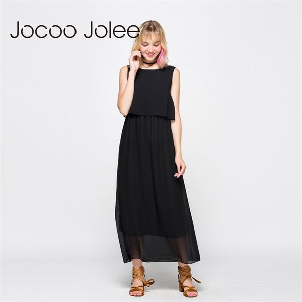 women elegant chiffon long floor-length empire ladies bohemian style sleeveless dress 210416, Black;gray
women elegant chiffon long floor-length empire ladies bohemian style sleeveless dress 210416, Black;gray