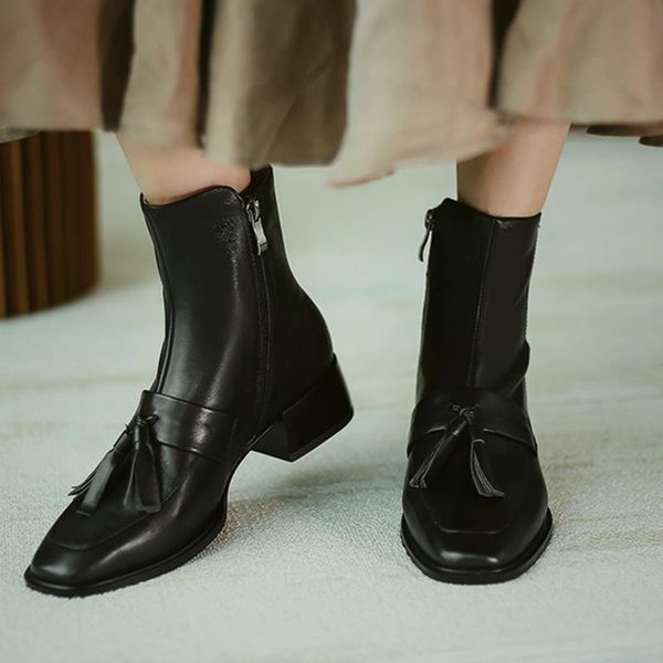 boots spring 2021 black work women square heel shoes zipper design solid square-toe tassel low
boots spring 2021 black work women square heel shoes zipper design solid square-toe tassel low