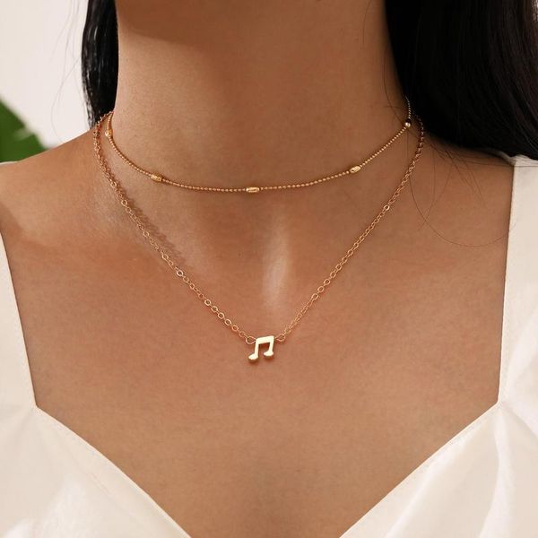 2pcs/set bohemian creative oval musical note pendant necklace women exquisite elegant wedding friendship jewelry gift necklaces, Silver
2pcs/set bohemian creative oval musical note pendant necklace women exquisite elegant wedding friendship jewelry gift necklaces, Silver