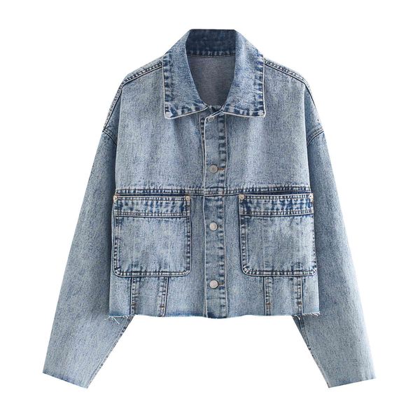 paris girl fashion blue denim jacket women loose long sleeve pockets single breasted coat turn down collar casual short jackets 210524, Black;brown
paris girl fashion blue denim jacket women loose long sleeve pockets single breasted coat turn down collar casual short jackets 210524, Black;brown