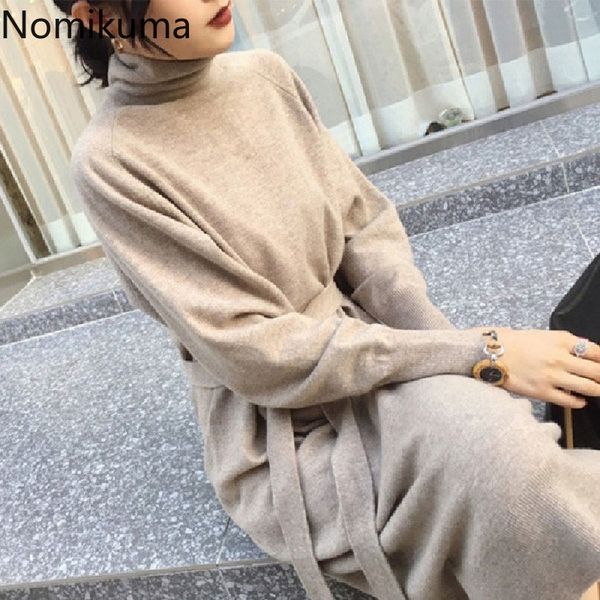 nomikuma arrival long sleeve turtleneck winter dress women solid color casual loose dresses female vestidos mujer 3c500 210514, Black;gray
nomikuma arrival long sleeve turtleneck winter dress women solid color casual loose dresses female vestidos mujer 3c500 210514, Black;gray