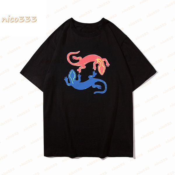 21ss t-shirt angels short-sleeved two gecko print pattern letters pa casual style clothing size m-2xl, White;black
21ss t-shirt angels short-sleeved two gecko print pattern letters pa casual style clothing size m-2xl, White;black