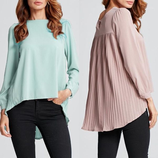 women's irregular blouse 2021 zanzea elegant pleated autumn long sleeve shirts female casual solid blusas oversized chemise blouses &, White
women's irregular blouse 2021 zanzea elegant pleated autumn long sleeve shirts female casual solid blusas oversized chemise blouses &, White