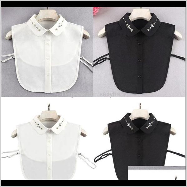 blouses shirts womens clothing apparel drop delivery 2021 women rhinestone pearl beading floral decorative fake lapel dickey collar high low, White
blouses shirts womens clothing apparel drop delivery 2021 women rhinestone pearl beading floral decorative fake lapel dickey collar high low, White