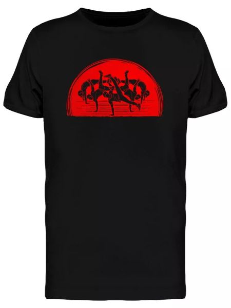 Capoeira Street Dancers Men's Tee -Image by Shutterstock, White;black