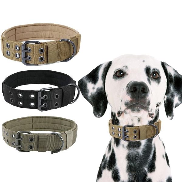 dog collars & leashes collar adjustable military tactical pets leash control handle training pet small large dogs
dog collars & leashes collar adjustable military tactical pets leash control handle training pet small large dogs