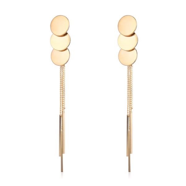 dangle & chandelier shineland design metal long tassel earrings gold color party wedding for women fashion jewelry n50, Silver
dangle & chandelier shineland design metal long tassel earrings gold color party wedding for women fashion jewelry n50, Silver