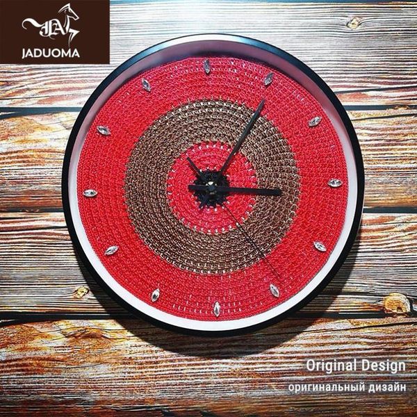 wall clocks jaduoma 3d clock red/black original design handmade crochet modern silent movement duvar saati for home
wall clocks jaduoma 3d clock red/black original design handmade crochet modern silent movement duvar saati for home