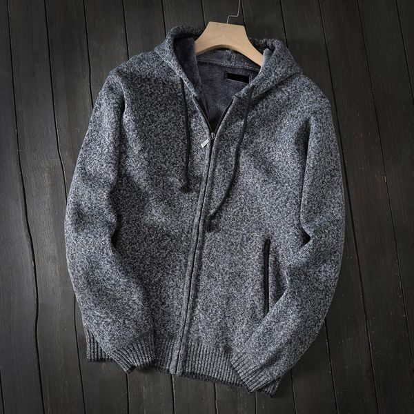 men's sweaters man wool blends hooded cardigan plus velvet thickening collar jackets korean style zipper pockets warm knitting winter l, White;black
men's sweaters man wool blends hooded cardigan plus velvet thickening collar jackets korean style zipper pockets warm knitting winter l, White;black